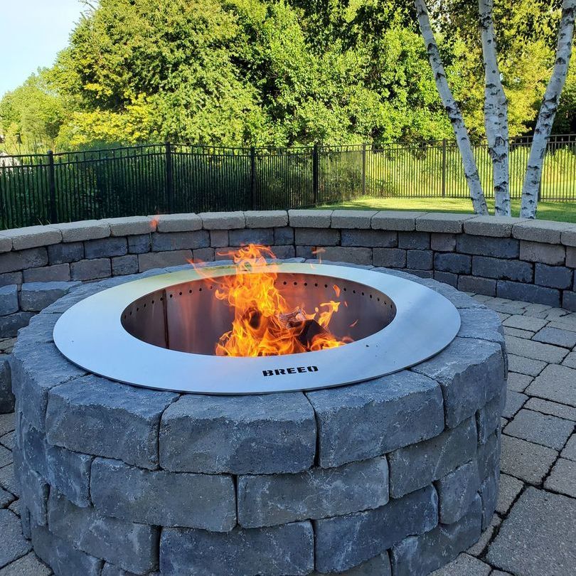 Zentro Stainless Steel Smokeless Fire Pit Insert - Image 3