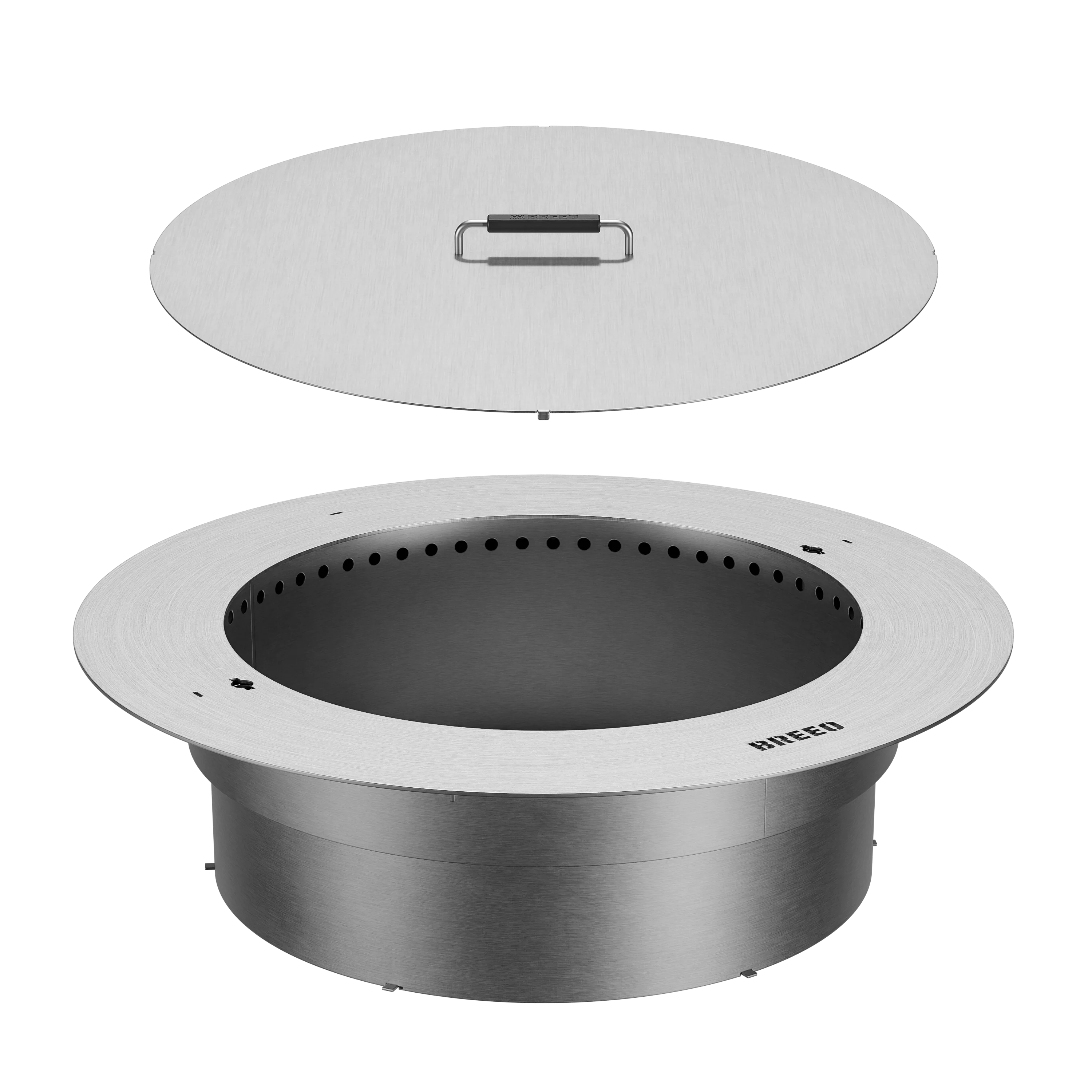 Zentro Stainless Steel Smokeless Fire Pit Insert - Image 6