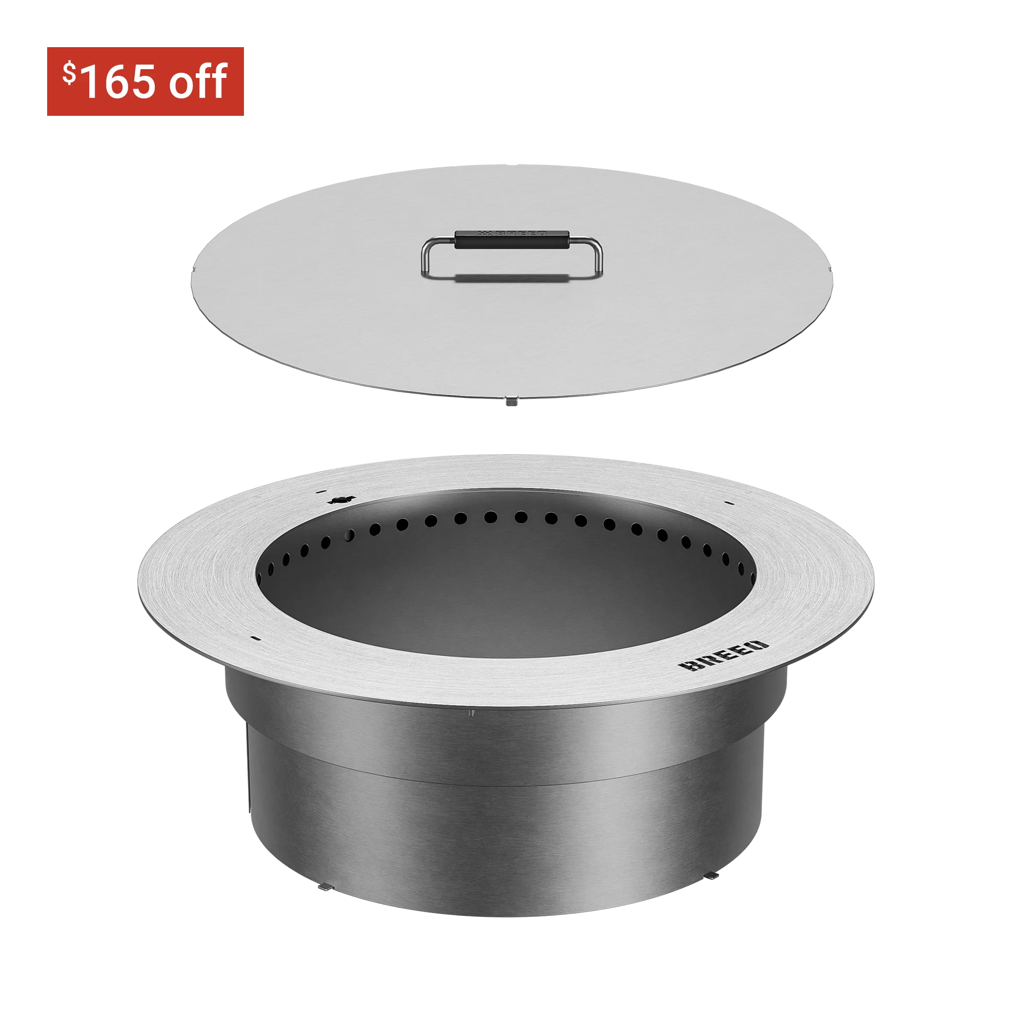 Zentro Stainless Steel Smokeless Fire Pit Insert - Image 9